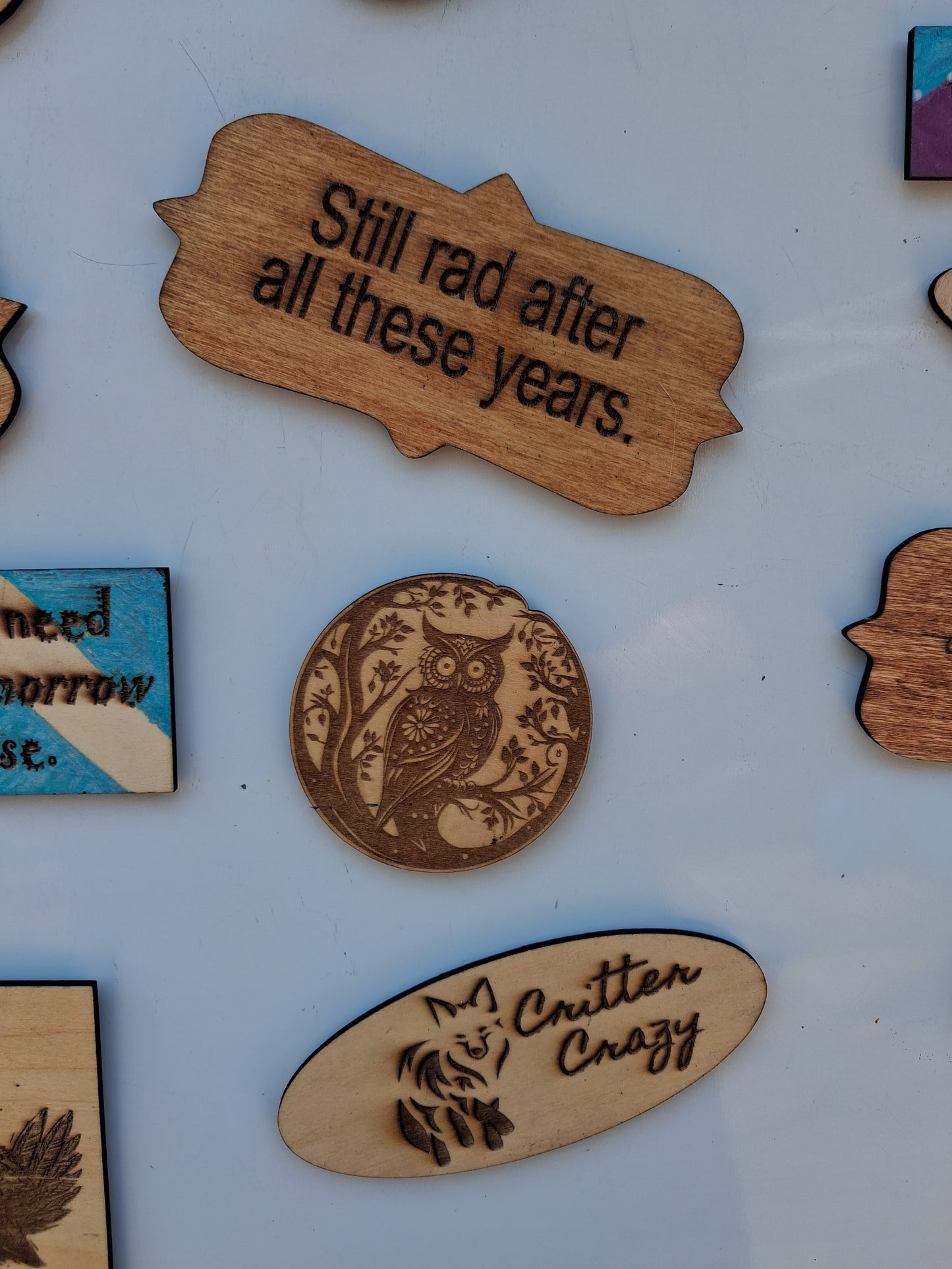 Wood Fridge Magnets – Personalized Set of 5 Keepsakes