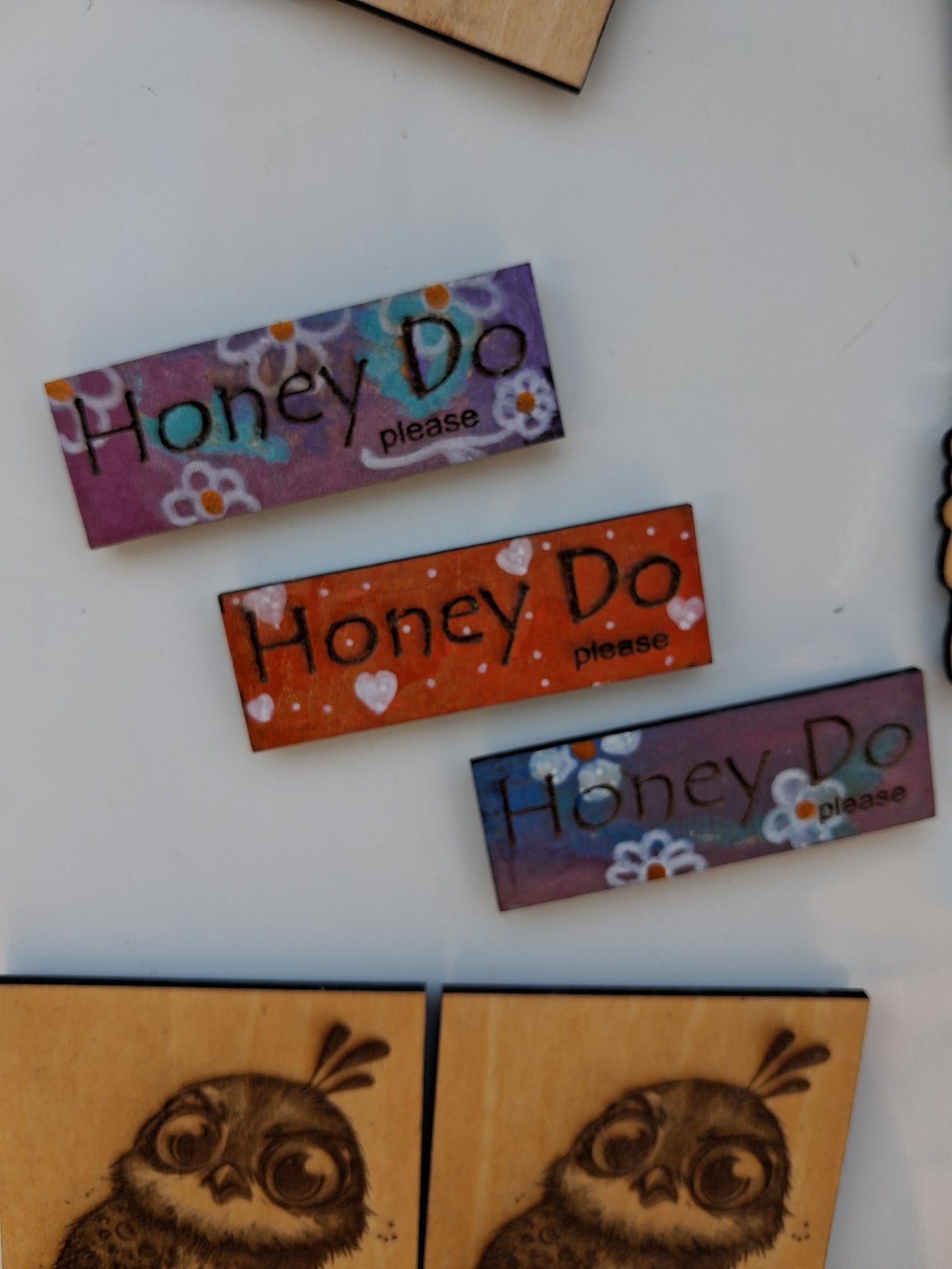 Wood Fridge Magnets – Personalized Set of 5 Keepsakes