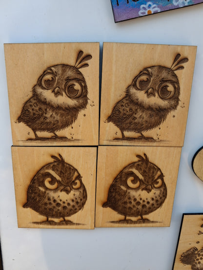Wood Fridge Magnets – Personalized Set of 5 Keepsakes