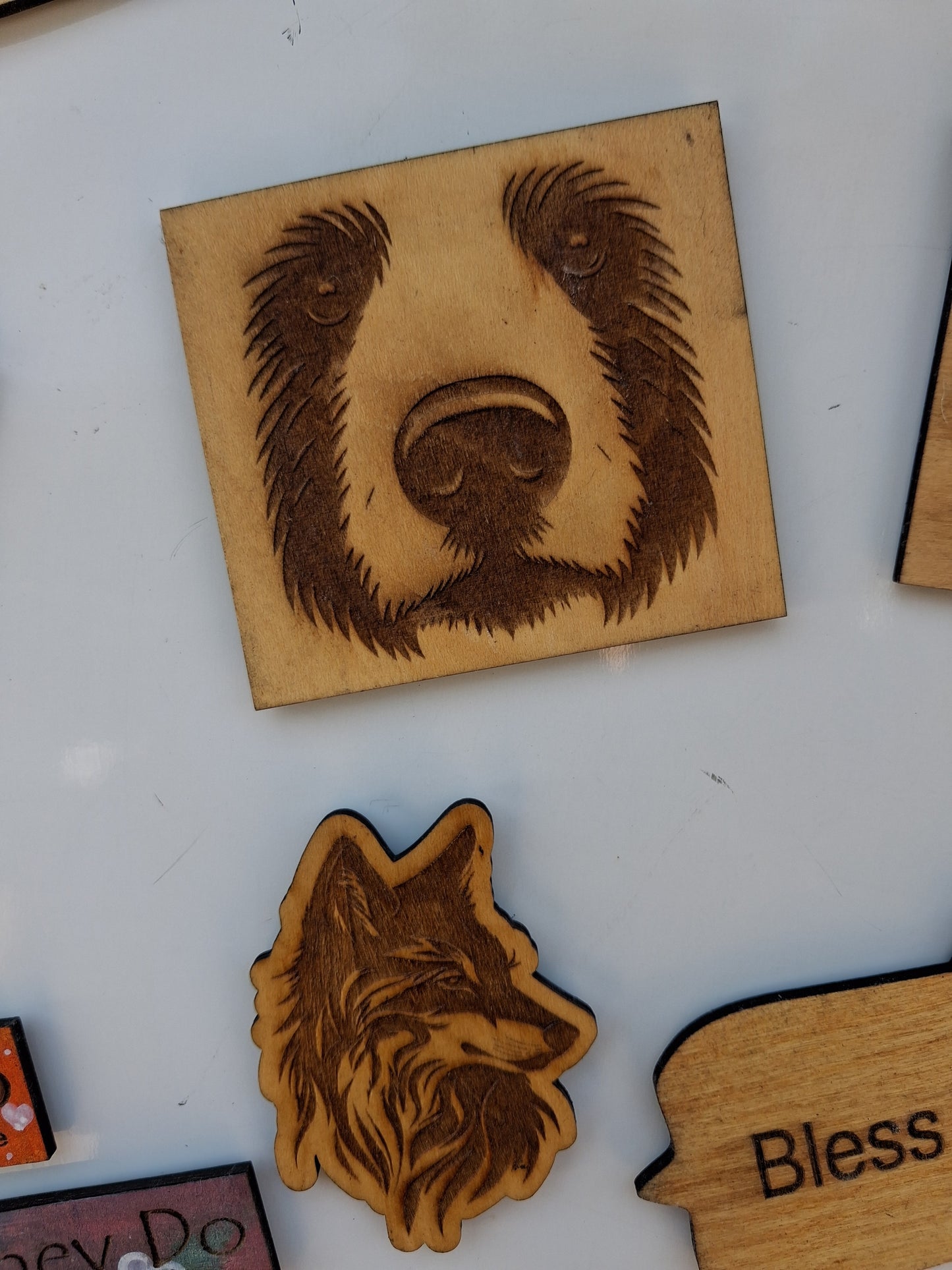 Wood Fridge Magnets – Personalized Set of 5 Keepsakes
