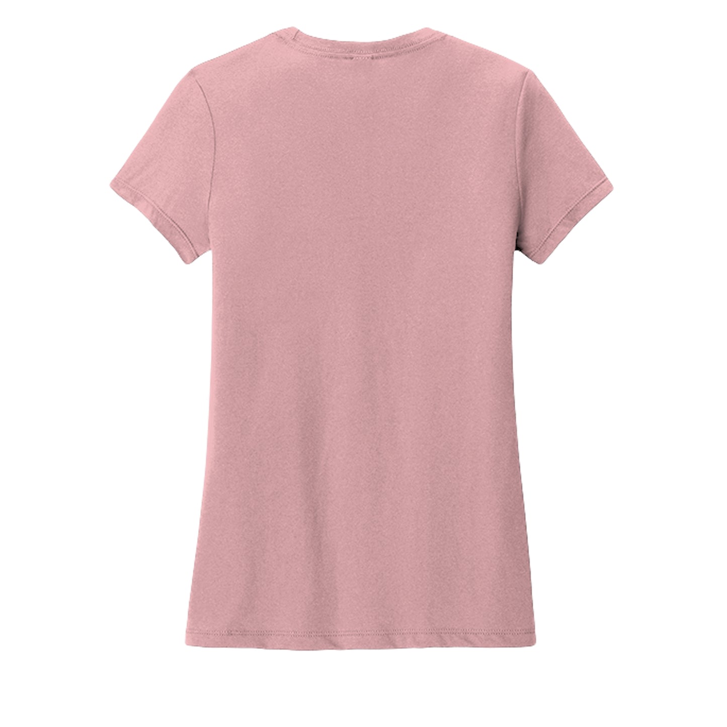 Women's t-shirt in wisteria heather pink, short sleeves, crew neck, plain back