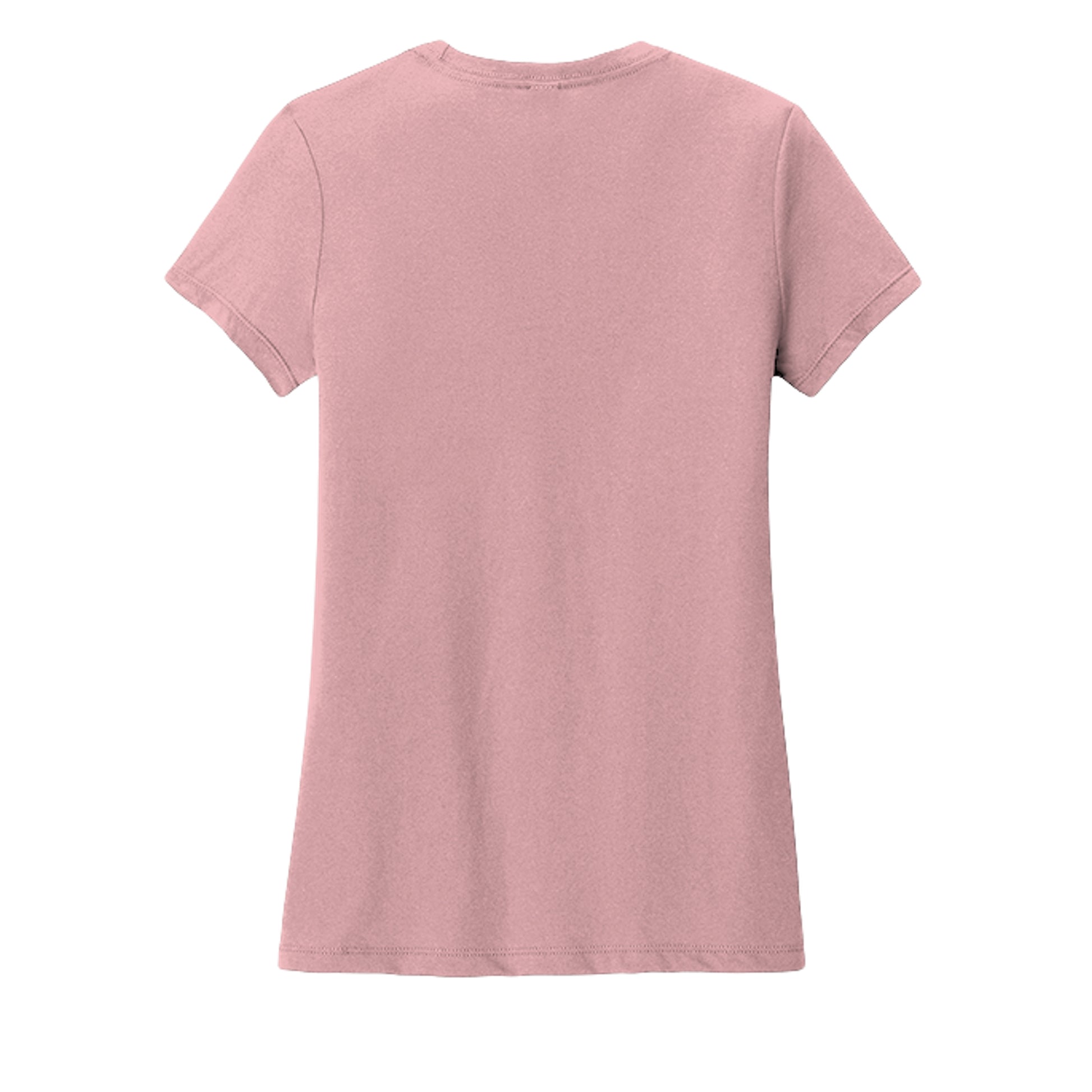Women's t-shirt in wisteria heather pink, short sleeves, crew neck, plain back