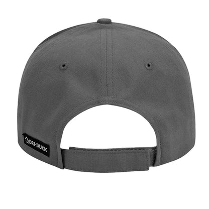 Charcoal gray Grill Sargent cap, back view with adjustable strap and curved brim
