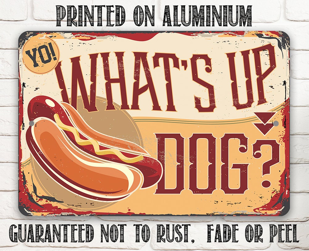 Aluminum metal sign text: “Printed on Aluminum” and “Guaranteed not to rust”